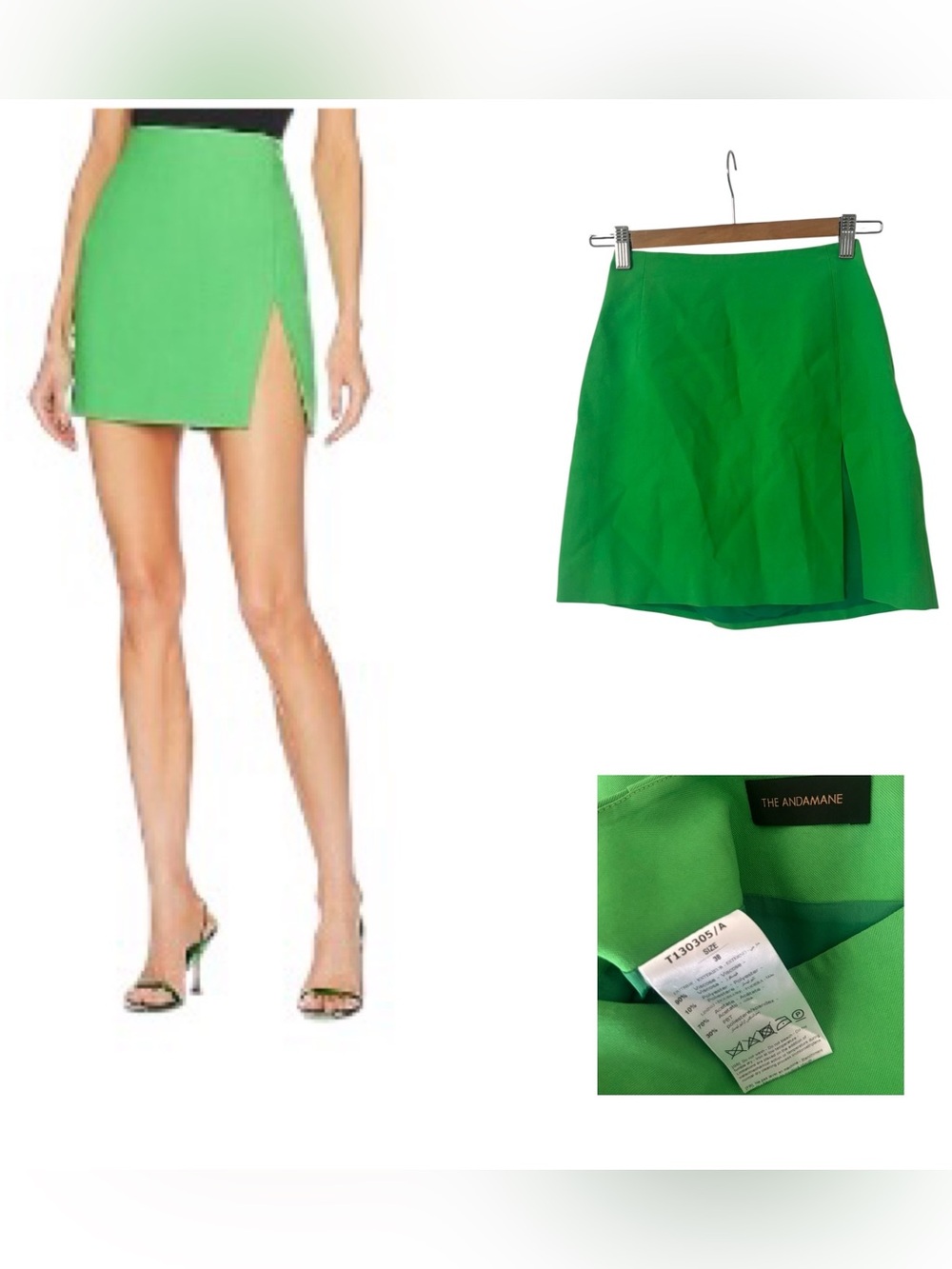 The Andamane Gioia Split Mini Skirt